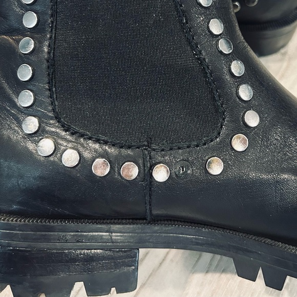 DOLCE VITA Studded Black Leather Ankle Booties - Picture 8 of 8